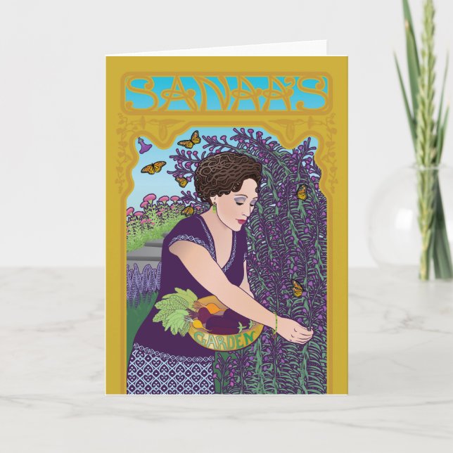 Carte de billet pliée de Sanaa's Garden (Devant)