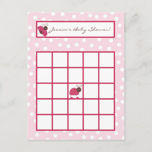 Carte de Bingo écrite Berry Garden Rose Lady Bug