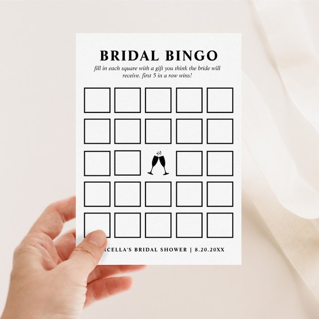 Carte de bingo nuptiale (Créateur téléchargé)