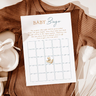 Carte de bingo pour bébé Little Sailor Bear Baby S
