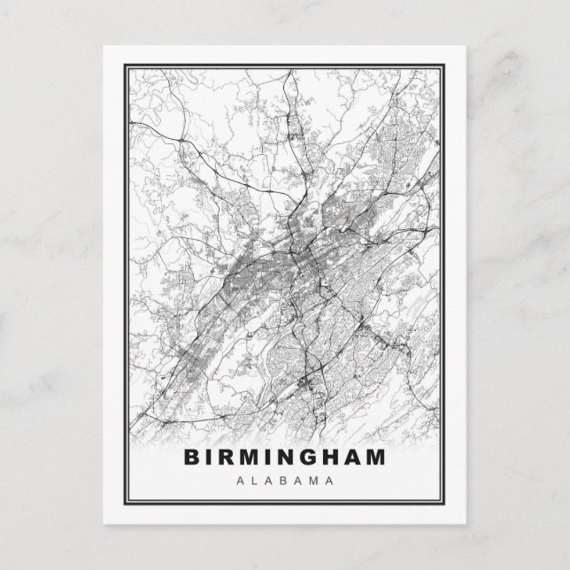 Carte de Birmingham (Devant)