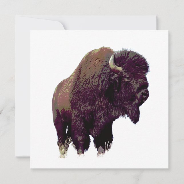 Carte de bison buffle (Devant)