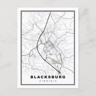 Carte de Blacksburg