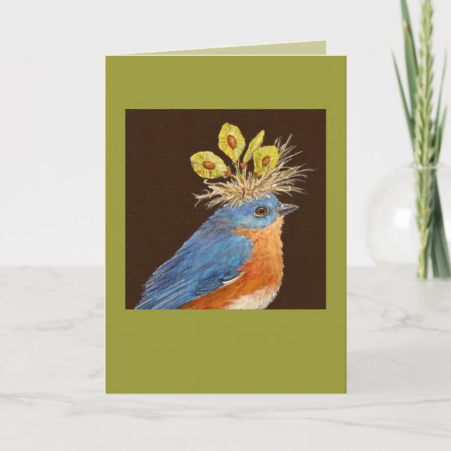 Carte de bleuets mâles et femelles (Devant)