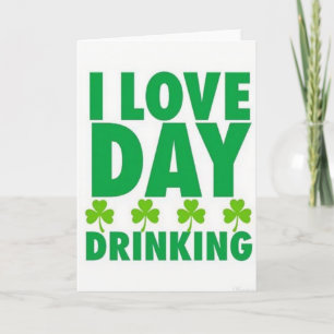 Carte de Boire le Jour de la Saint-Patrick Amour
