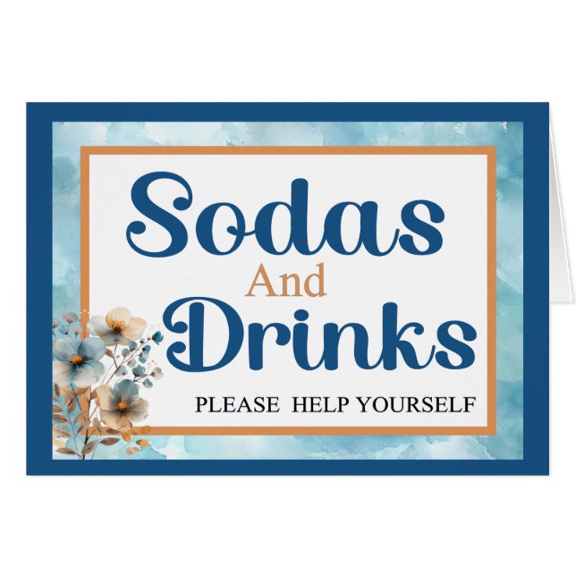 Carte de boisson My Little Lamb_ (Devant Horizontal)