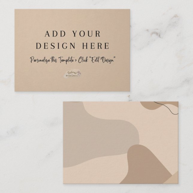 Carte de boîtier 3,5 pouces x 2,5 pouces (Devant / Derrière)