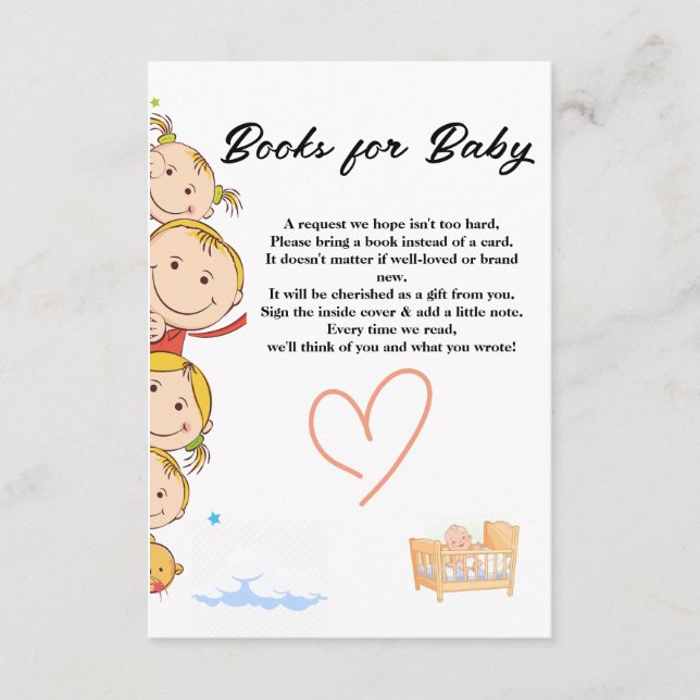 Carte de boîtier baby shower (Devant)