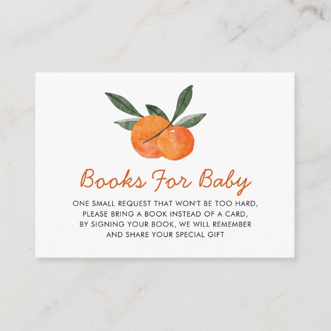 Carte de boîtier Baby shower de demande de livre o (Devant)