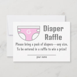 Carte de boîtier Baby shower de rabat pour fille r