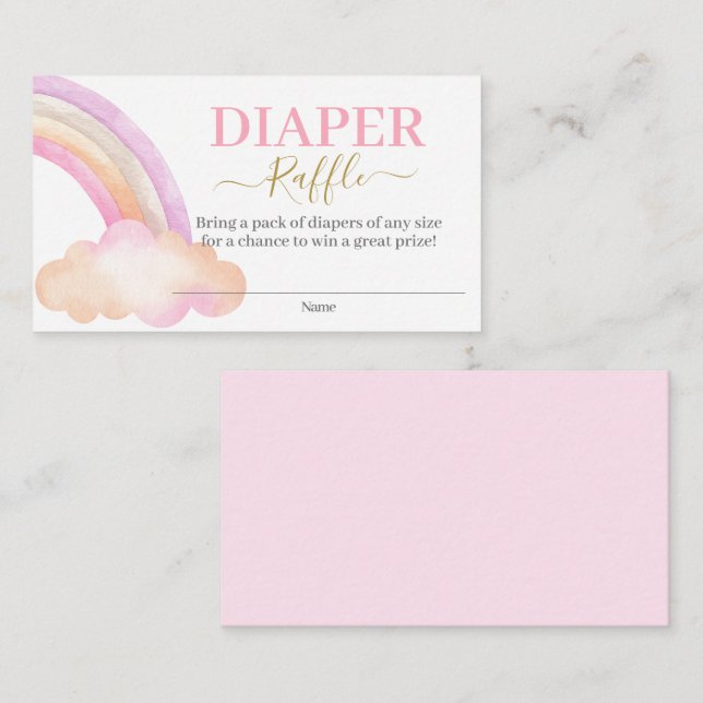 Carte de boîtier de broche Rainbow Diaper (Devant / Derrière)