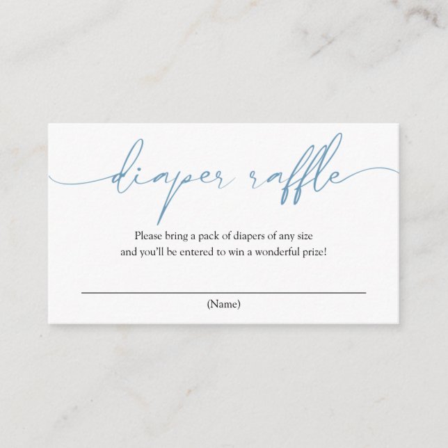 Carte de boîtier de calligraphie bleue (Devant)