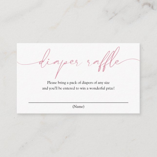 Carte de boîtier de calligraphie rose (Devant)