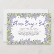 Carte de boîtier de demande de Baby shower papillo