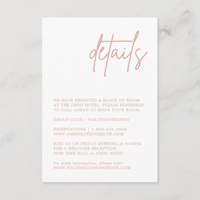 Carte de boîtier de détail rose Dusty (Devant)