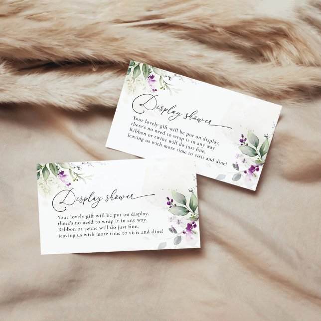 Carte de boîtier de douche à affichage vert violet (Créateur téléchargé)