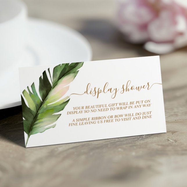 Carte de boîtier de douche d'écran Palm Leaf (Créateur téléchargé)