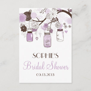 Carte de boîtier de Fête des mariées Lilac Mason J