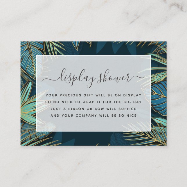 Carte de boîtier de Fête des mariées tropicale (Devant)