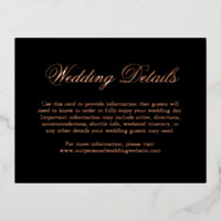 Carte de boîtier de Mariage officiel Black Rose Go