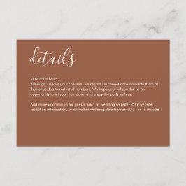 Carte de boîtier Détails Terracotta