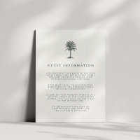 Carte de boîtier d'informations de l'invité Havana