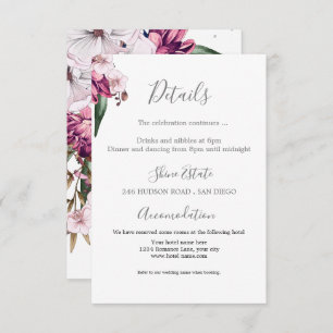 Carte de boîtier Disco Ball Floral Details