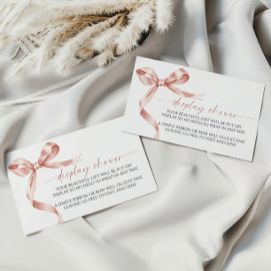 Carte de boîtier du Baby shower d'affichage Mocha 