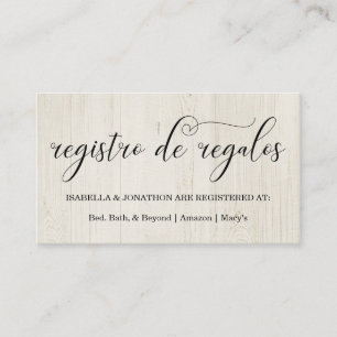 Carte de boîtier du Registre espagnol de calligrap