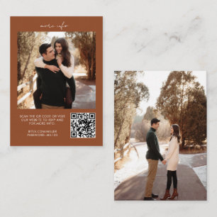 Carte de boîtier du site Web Mariage RSVP de code 