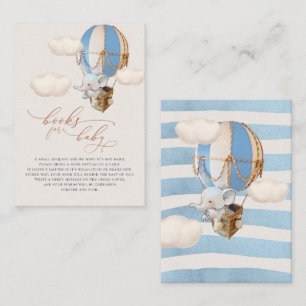 Carte de boîtier Elephant Balloon Baby Books