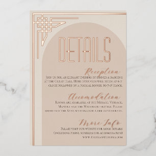 Carte de boîtier en arc de style moderne beige