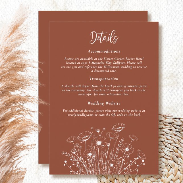 Carte de boîtier en plastique blanc floral (Créateur téléchargé)