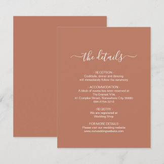 Carte de boîtier en terre cuite simple