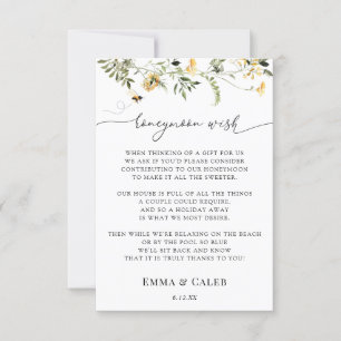 Carte de boîtier Fleur sauvage et d'abeille pour l