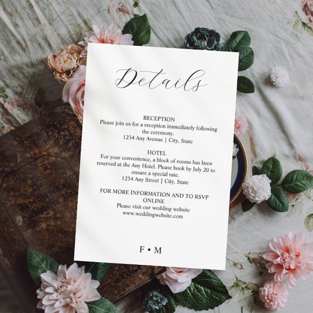 Carte de boîtier mariage de calligraphie simple et (Créateur téléchargé)