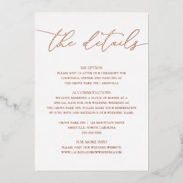 Carte de boîtier Mariage minimaliste rose Gold Foi
