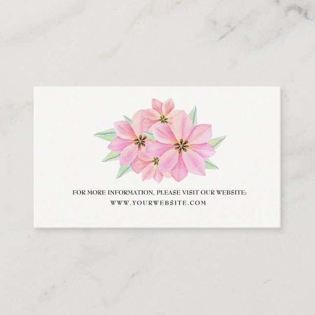 Carte de boîtier Mariage pour tulipes à aquarelle  (Devant)
