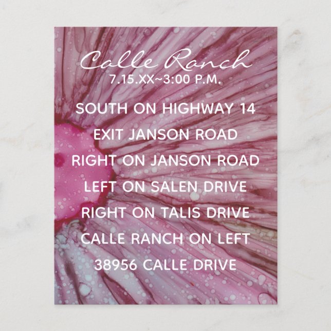 Carte de boîtier mariage Turquoise et Lavender (Devant)