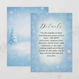 Carte de boîtier Mariage Winter Wonderland