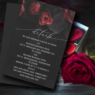 Carte de boîtier Moody Black Florals