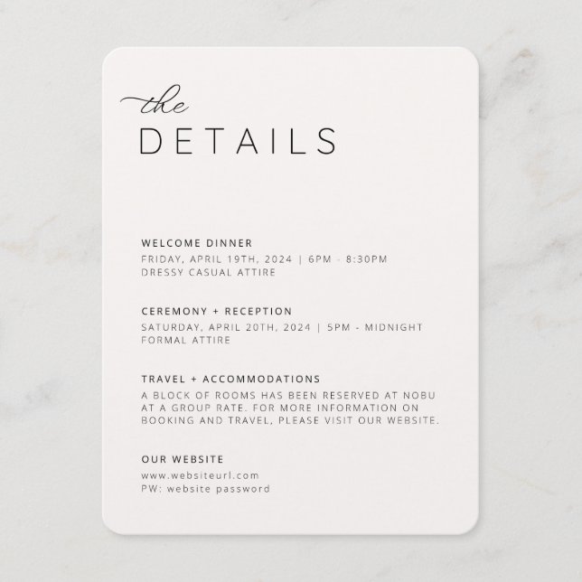 Carte de boîtier Neutral Creamy Détails (Devant)