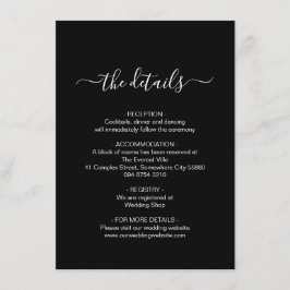 Carte de boîtier noir et blanc simple