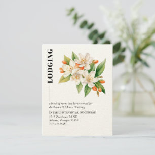 Carte de boîtier Orange Blossom & Jasmine Blooms
