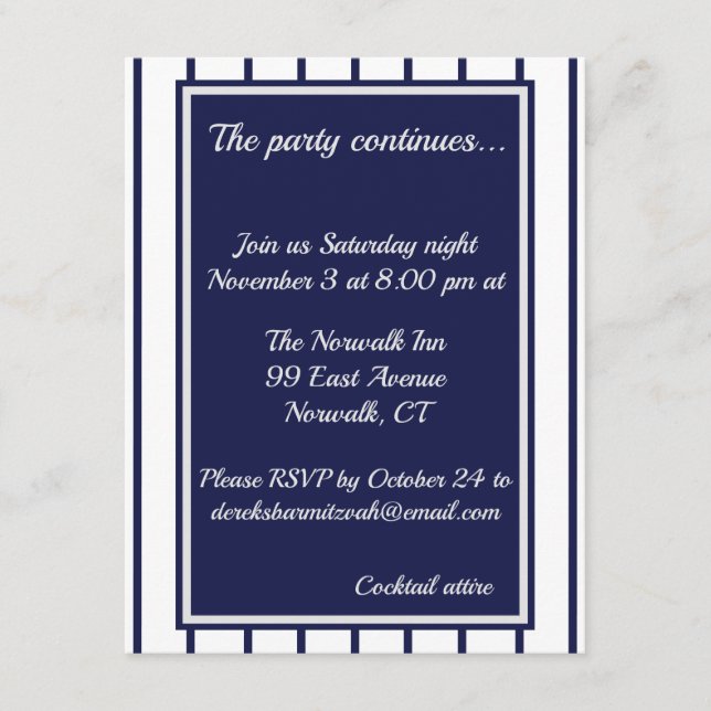 Carte de boîtier Pinstripes Baseball (Devant)