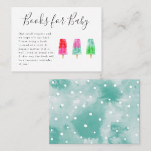 Carte de boîtier Popsicle Baby shower Book Request