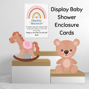 Carte de boîtier pour bébé Rainbow Heart Display