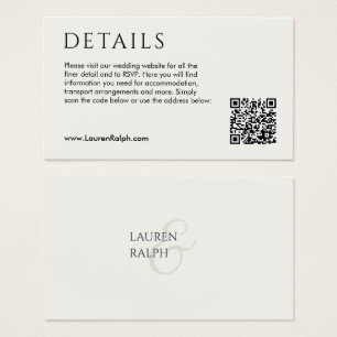 Carte de boîtier pour les détails du Mariage de co