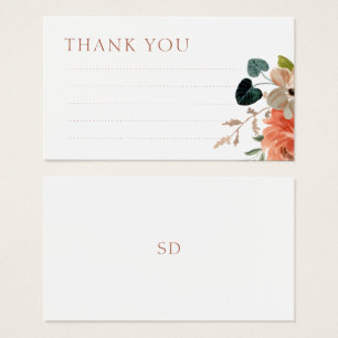 Carte de boîtier pour Mariage Floral Linal Merci