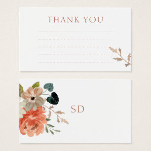 Carte de boîtier pour Mariage Floral Linal Merci